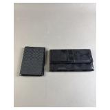 Coach Signature Black Monogram Wallet & Passport