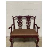 Vtg Century Chippendale-style Settee