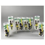 Vintage Libbey Glass African Tiki Tribal