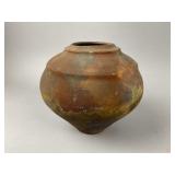 Signed Raku Ceramic Vase