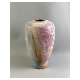 Signed Ceramic Raku Pottery Vase