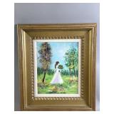 Framed/Signed/# Enameled Painting By Cardin