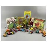 Vtg Curious George Wooden Puzzle & More