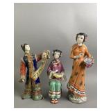 (3) Porcelain Chinese Figurines