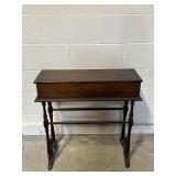 Vtg Victorian-era Flip-top Writing Desk