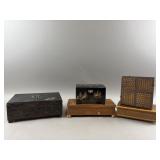 Vintage Wood Music Boxes & More