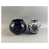 Ceramic Floral & Leaf Design Pots
