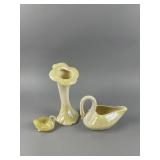 Vintage Belleek Sunflower Vase & More