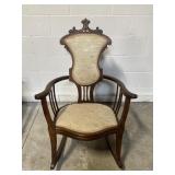 Late 19th-century Art Nouveau Rocking Chair