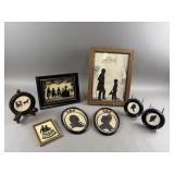 Vintage Framed Silhouette Pictures