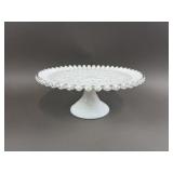 Fenton White Milk Glass "Spanish Lace" Cake Stand