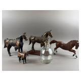 Vintage Glass Horse Decanter & More