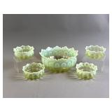 Vtg Uranium Bowls Set