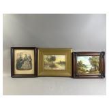 Framed H. Chilton Oil Painting & More