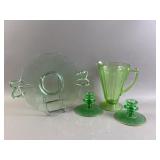Vtg Uranium Depression Glass & More