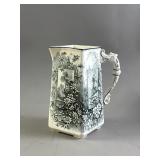 Antq 1880-1890s Monochrome Diamond Jug