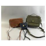 Blue Coach Belt Purse, Brown Saddle Bag, & More
