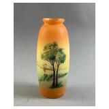 Vtg 1900-19300ï¿½s Leune Hand Painter Glass Vase