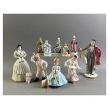 Vtg Victorian Style Porcelain Figures