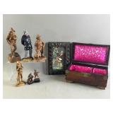 Vtg Chinese Jewelry Box & More