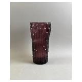 Vtg MCM Amethyst Purple Glass Vase