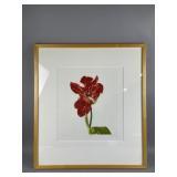 Framed/Signed/# 'Red Hot' Painting by Helen Hanson