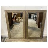 Faux Wood Framed Wall Mirrors