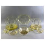 Vtg 1931-1935 Yellow Depression Glad Dinnerware