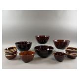 Marcrest & Hull Brown Stoneware Bowls