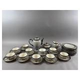 Dekor China Grey Tea Pot, Cups & Saucers & More