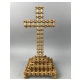 Vintage Folk Art Wooden Cross