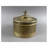 Antique Silver Plate Gold Colored Host Holder