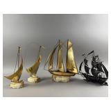 Signed DiMott Brass Sailboats & More