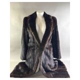 Anne Klein Dark Minx Fur Coat