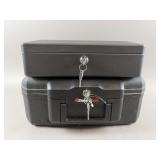 (2) Sentry Lock Safes with Keys