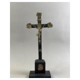 Antq Standing Wooden Crucifix