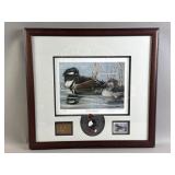 Framed/Signed/# Claudia Nielsen Duck Artwork