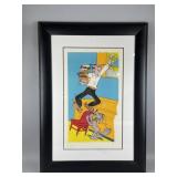 Framed/# LE Lithograph 'Blondie' Dean Yong