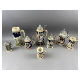 Collection of German Beer Steins
