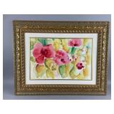 Signed/# Watercolor Botanical Painting by Deva
