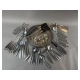 Vintage Assorted Silver Plated Flatware & More