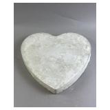 Concrete Heart Stone Plaque