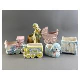Lot of Vtg Ceramic Planters