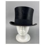 Antique A.J. White Beaver Top Hat