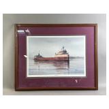 Framed/Signed/# Port Norton Watercolor Painting
