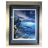 Framed, Signed, # Ocean Lithograph