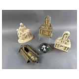 Religious Decor, Metal Bank, Candle Wall Sconce
