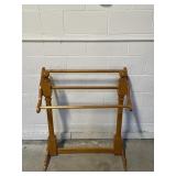 Vintage Solid Wood Quilt Rack