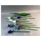 Hand Blown Glass Flowers
