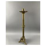 Antq Gothic Revival Brass Pricket Candlestick